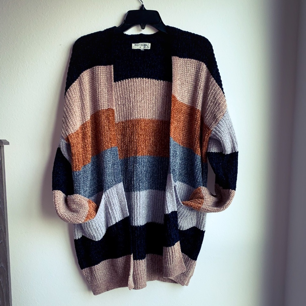 Fall Colored Striped Cardigan